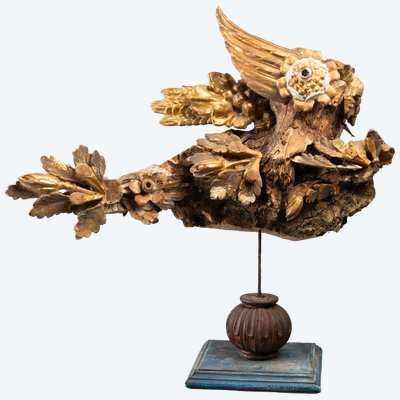 Fischskulptur aus Holz, 21. Jahrhundert
