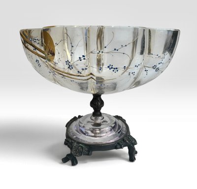 Baccarat – Kelch mit japanisch anmutendem Dekor  