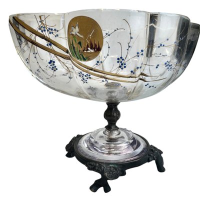 Baccarat – Kelch mit japanisch anmutendem Dekor  