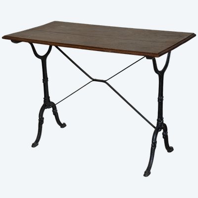 Table de bistrot plateau bois