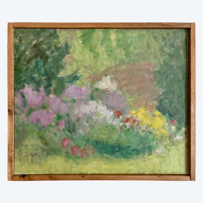 PROKHOROFF ARIANE (1926-2018) : FLEURS DES CHAMPS, HUILE SUR TOILE.