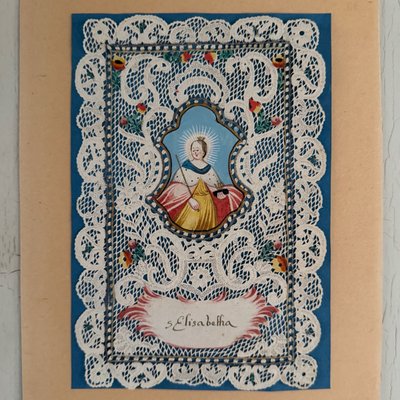 Canivet conventuel début XVIIIe représentant sainte Elisabetha