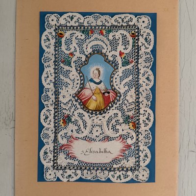Canivet conventuel début XVIIIe représentant sainte Elisabetha