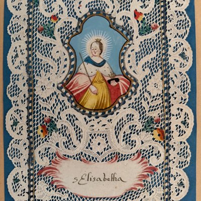 Canivet conventuel début XVIIIe représentant sainte Elisabetha
