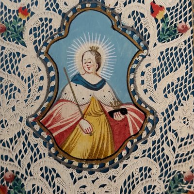Canivet conventuel début XVIIIe représentant sainte Elisabetha