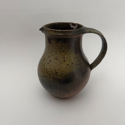 Stoneware pitcher signed Robert Deblander