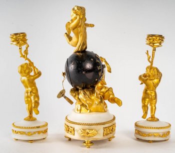 Gilded Bronze Miniature Mantel Trim Late 19th Century
