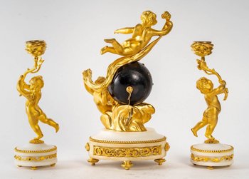 Gilded Bronze Miniature Mantel Trim Late 19th Century