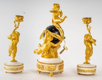 Gilded Bronze Miniature Mantel Trim Late 19th Century