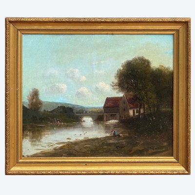 Landschaft, signiert von Simoni?
