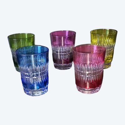 Val Saint Lambert crystal tumblers