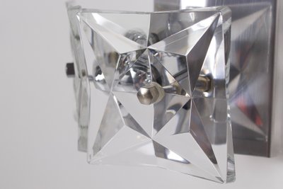 Wall lights in crystal and steel, Kinkeldey publisher.