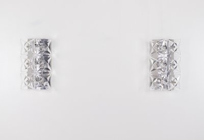Wall lights in crystal and steel, Kinkeldey publisher.