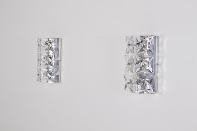 Wall lights in crystal and steel, Kinkeldey publisher.