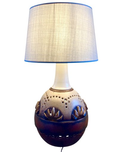 Ceramic lamp base, 1970s, by G.PELLETIER