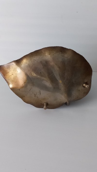 Bronze trinket tray with a spread-eagle bird