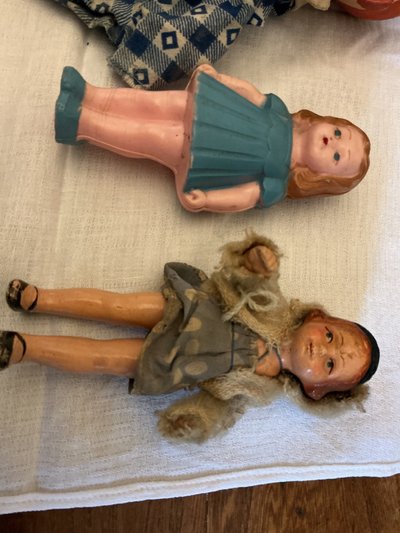Set of cute dolls