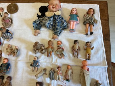 Set of cute dolls