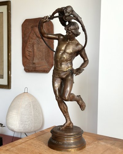 Monkey money - after François Rolard - Bronze