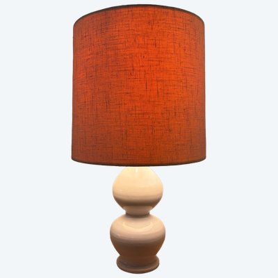 WEISSE KERAMIKLAMPE VON JEAN ROGER PARIS.