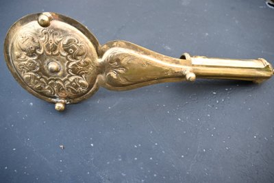 Rare hand-held candlestick, also known as a bishop's candlestick