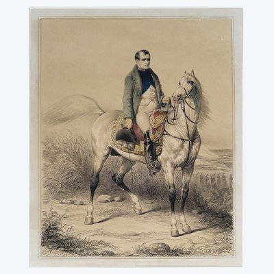 Napoleon der Kaiser, Farblithografie aus dem 19. Jahrhundert von Janet Lange