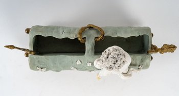 Piccola fioriera in miniatura in Wedgwood e biscuit Fine XIX secolo