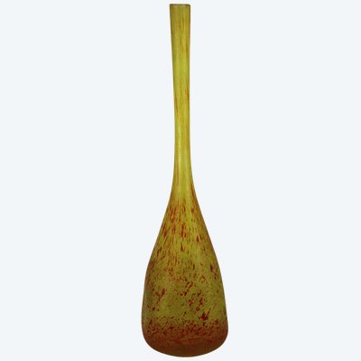 Berluze-Soliflore-Vase, signiert A. Delatte, Nancy, 1920