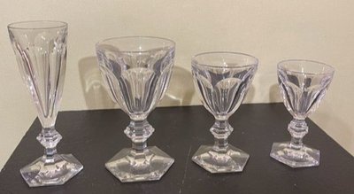 Set aus 48 Baccarat-Gläsern, Modell Harcourt