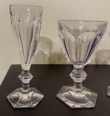 Set aus 48 Baccarat-Gläsern, Modell Harcourt