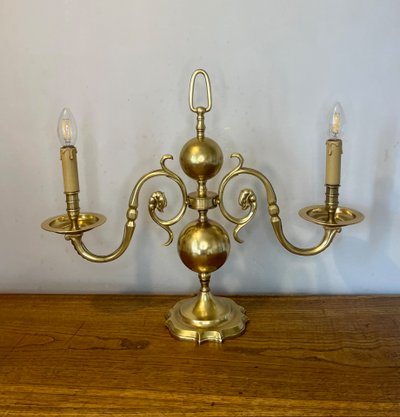 Pair of Dutch style lamps