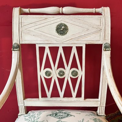 Lackierter Sessel, Directoire-Zeit