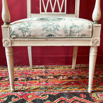 Lackierter Sessel, Directoire-Zeit