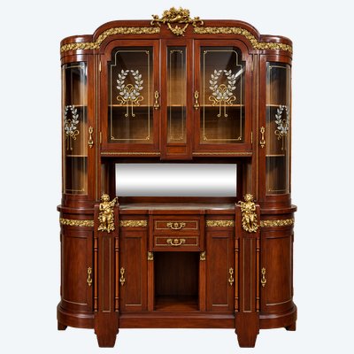 Importante credenza in stile Impero in mogano e bronzo dorato - XIX secolo