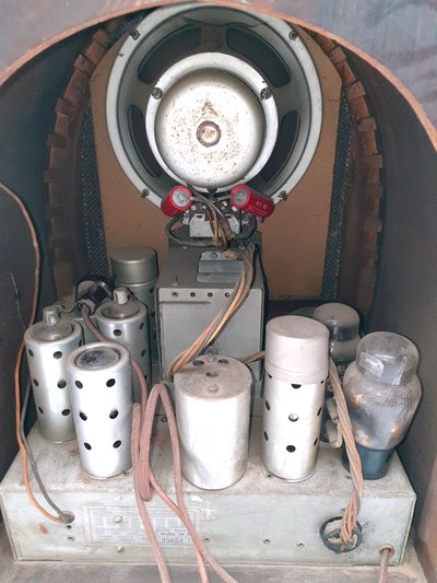 Poste radio TSF à lampe Modèle Cathédrale " KENNEDY " 1925/30 - 