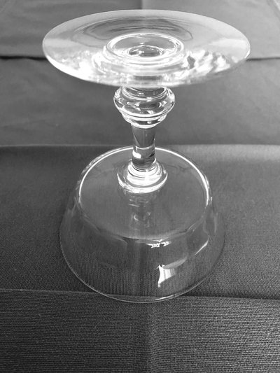 9 coupes à Champagne en cristal