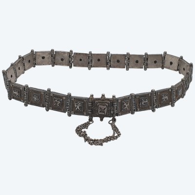 Ceinture en Argent MASSIF - Inde Tibet - Népal - 