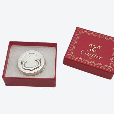 Pilulier en argent massif 925 de chez CARTIER