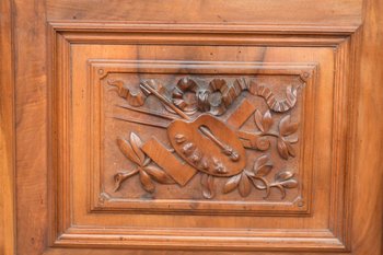Large Renaissance Style Library In Nineteenth Walnut