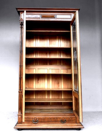 Large Renaissance Style Library In Nineteenth Walnut
