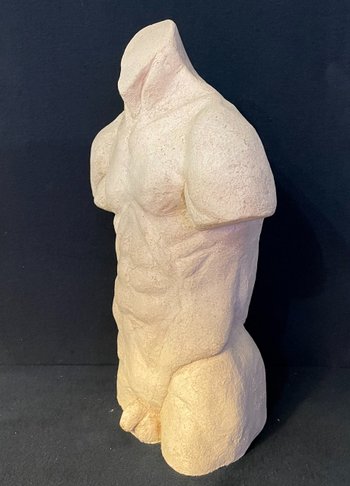 Buste d'homme à l’antique en terre cuite par Philippe Conficconi