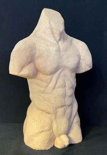Buste d'homme à l’antique en terre cuite par Philippe Conficconi