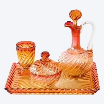 Servizio da acqua in cristallo di Baccarat Fine Ottocento