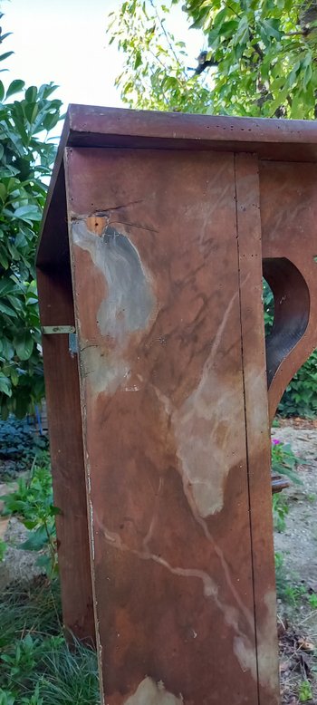 19th century mantel in red Languedoc marble