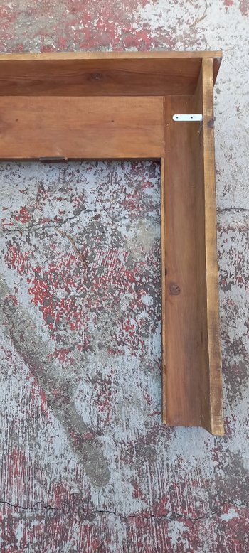 19th century mantel in red Languedoc marble