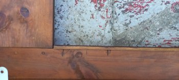 19th century mantel in red Languedoc marble