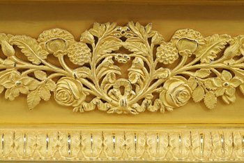 Important Gilt Bronze Portico Clock, Restoration Period