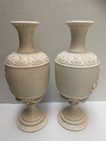 PAIR OF VASE IN COOKIE