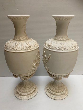 PAIR OF VASE IN COOKIE