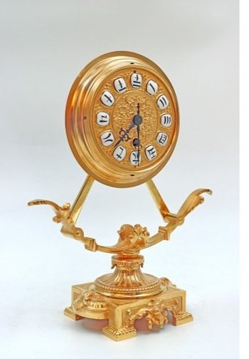 Uhr Aus Vergoldeter Bronze Ende 19.